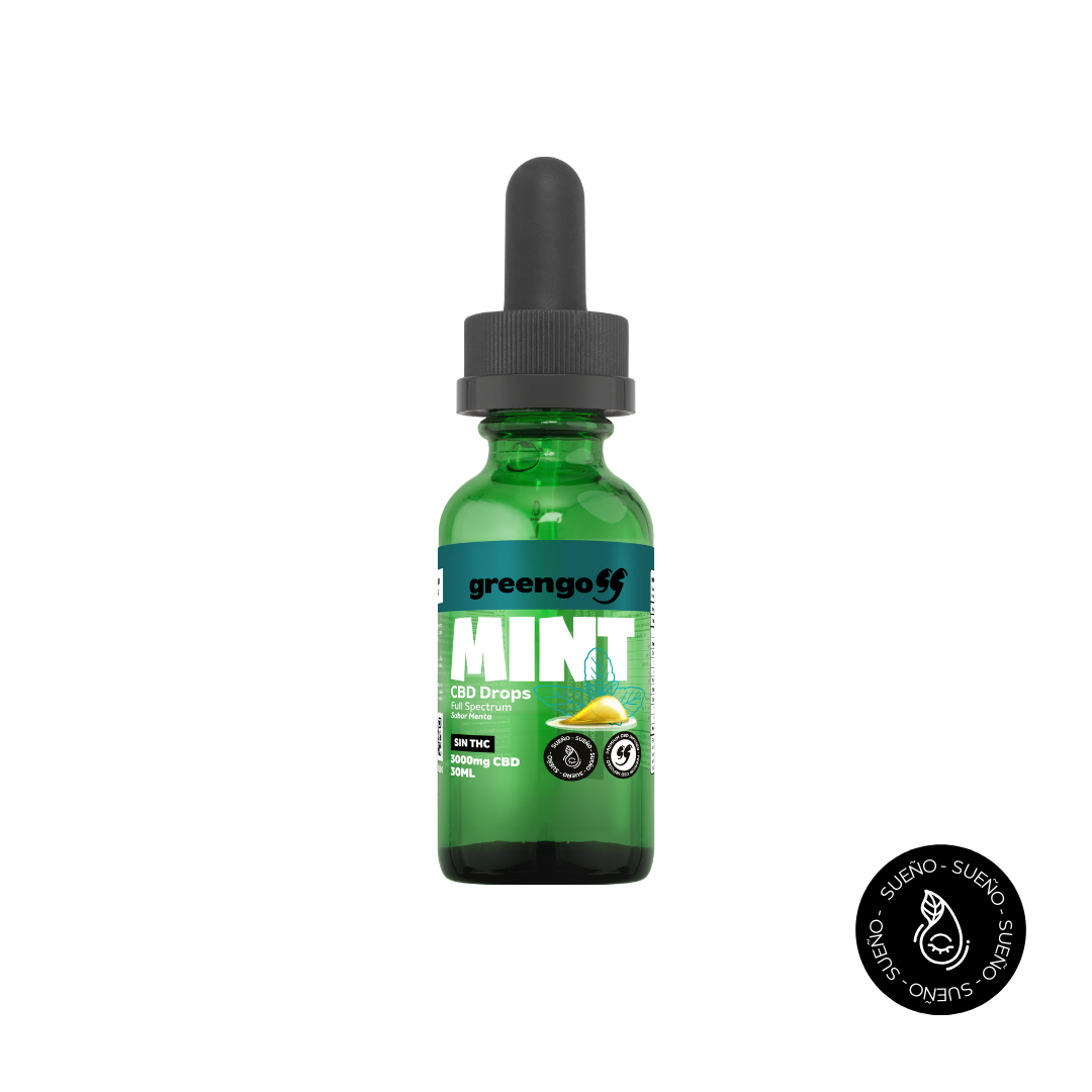 Gotas de CBD con Menta y Melatonina:Mint sueño