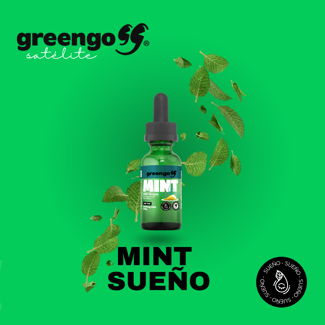 Gotas de CBD con Menta y Melatonina:Mint sueño